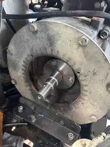 nilfisk Contractor DE hot pressure washer pump and drive assembly stripped during major repair for a haulage company in Dover.